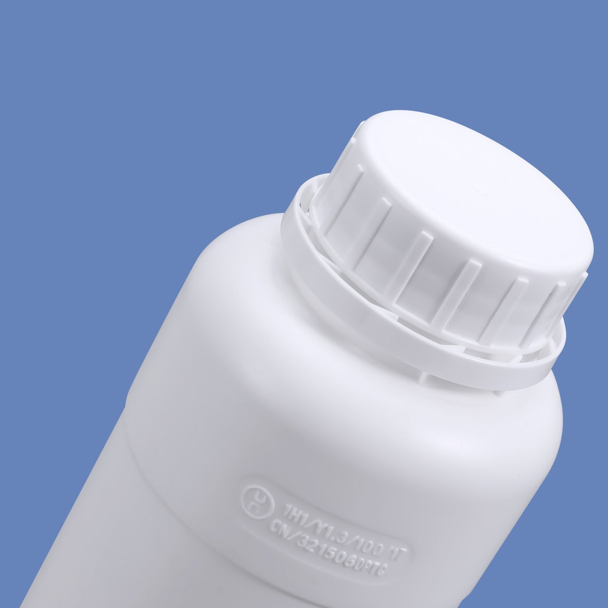 Fluorinated bottle detail and marking area